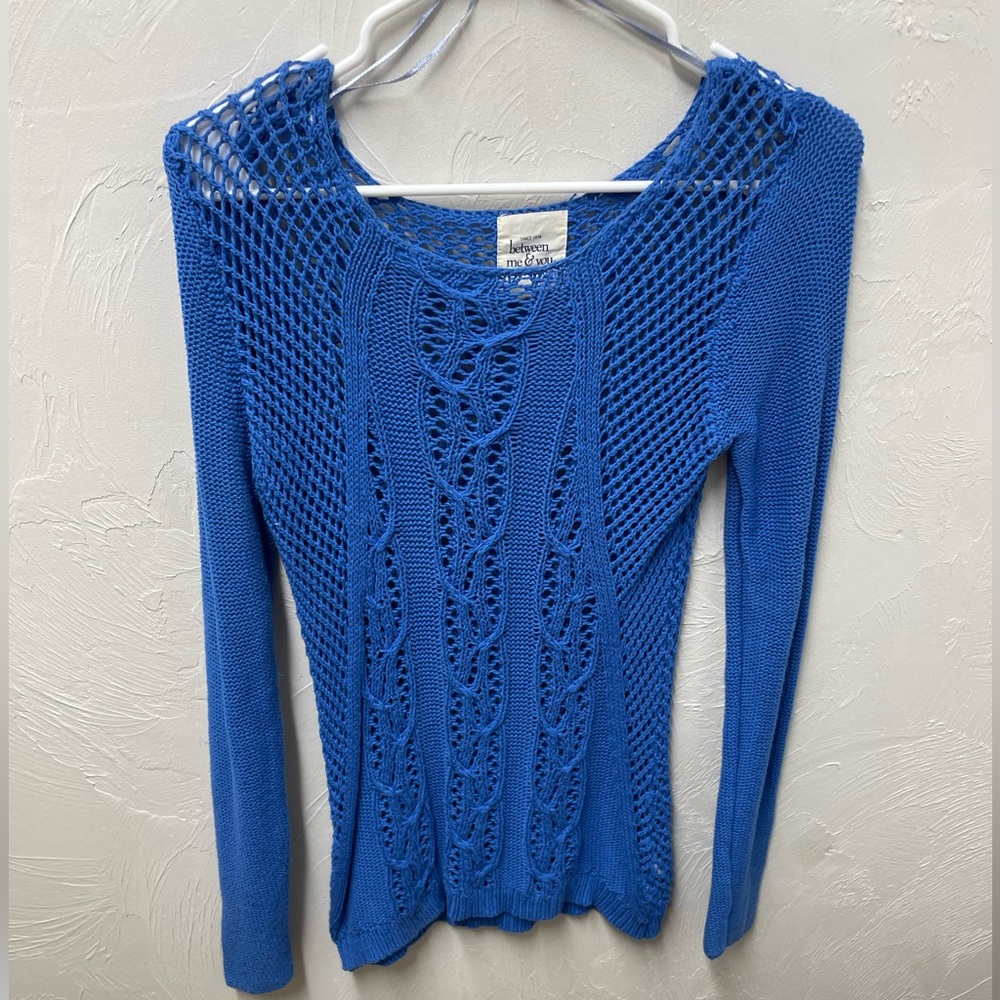 Blue Knit Sweater